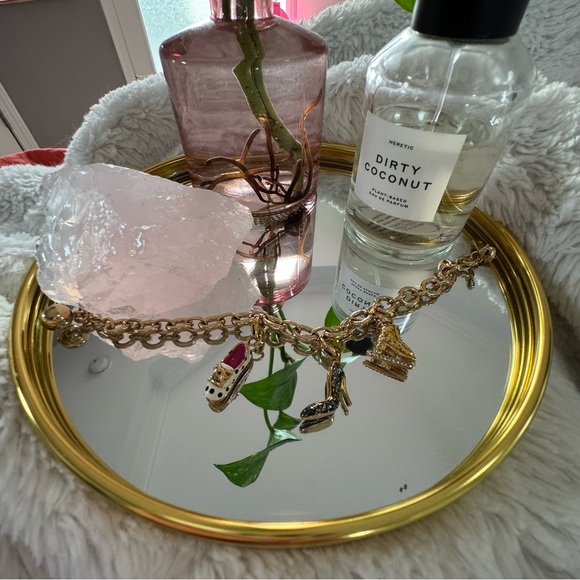 Ice Skate Keychain - Seven Season RARE Kate spade Gold Ice Skate Charm